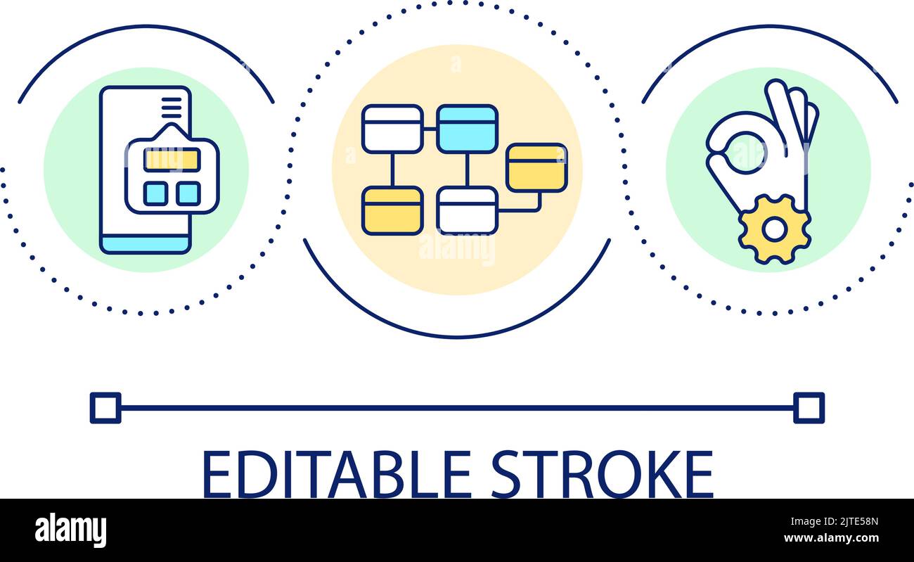 Website structure loop concept icon Stock Vector Image & Art - Alamy