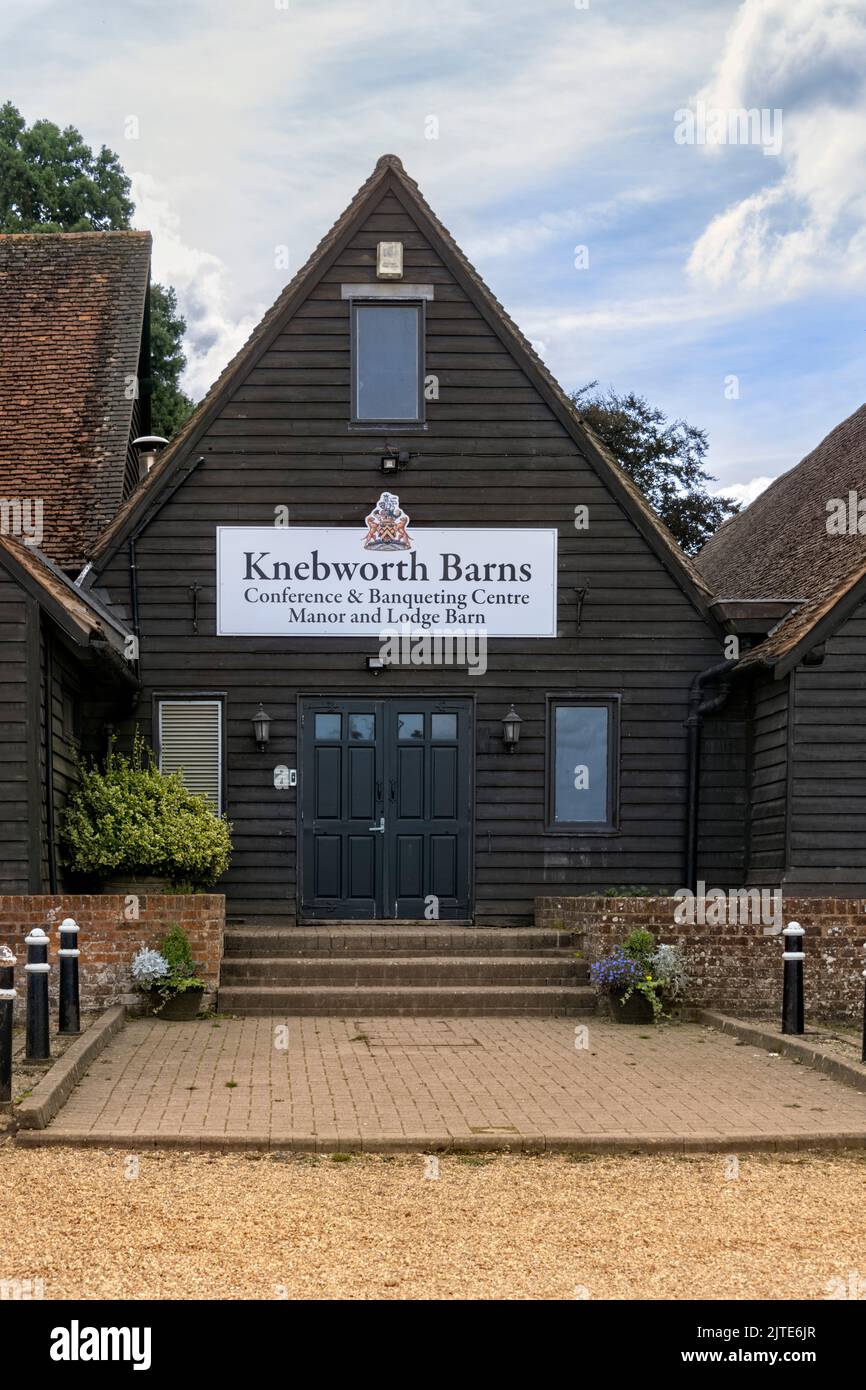 Knebworth Barns,Conference & Banqueting Centre Manor and Lodge Barn, Knebworth House UK Stock Photo