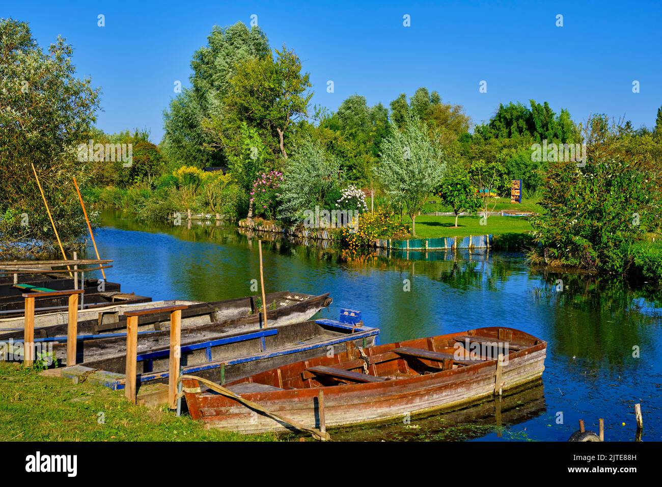 France, Cher (18), Bourges, the marsh of Bourges Stock Photo