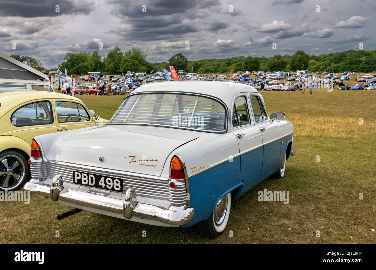 1957 Zodiac Automatic Classic Car at Knebworth House Classic Car Show 2022 Stock Photo