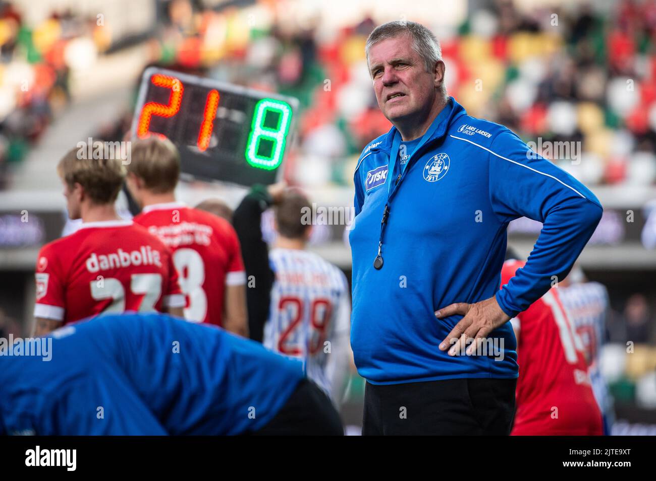 Denmark. 28th, August 2022. Head coach Kent Nielsen of