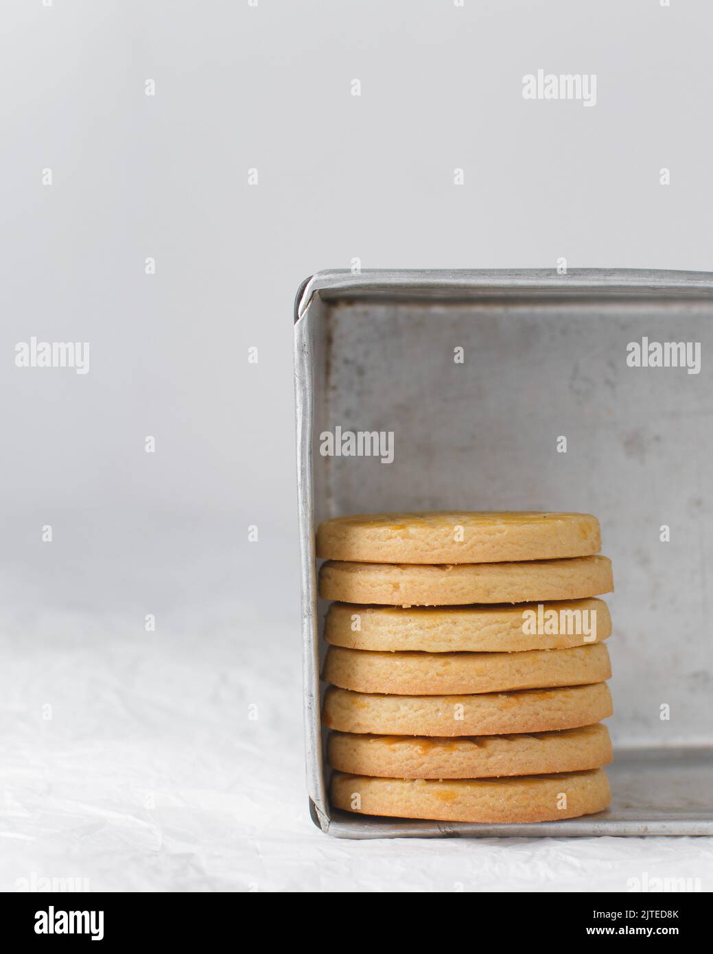 Sable Breton biscuits or stacked french butter cookies Stock Photo Alamy