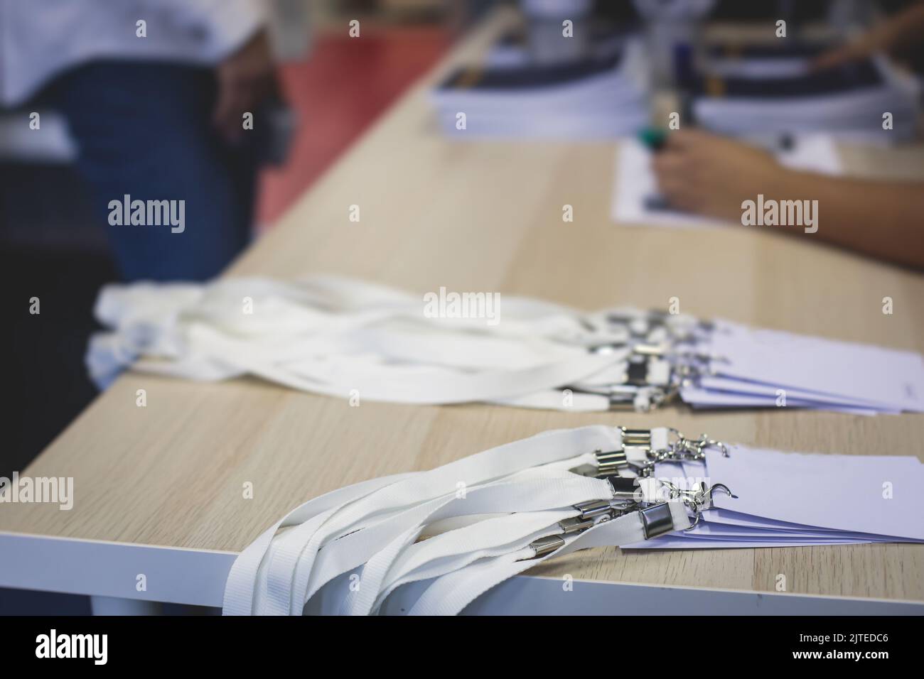 Process of checking in on a conference congress forum event ...