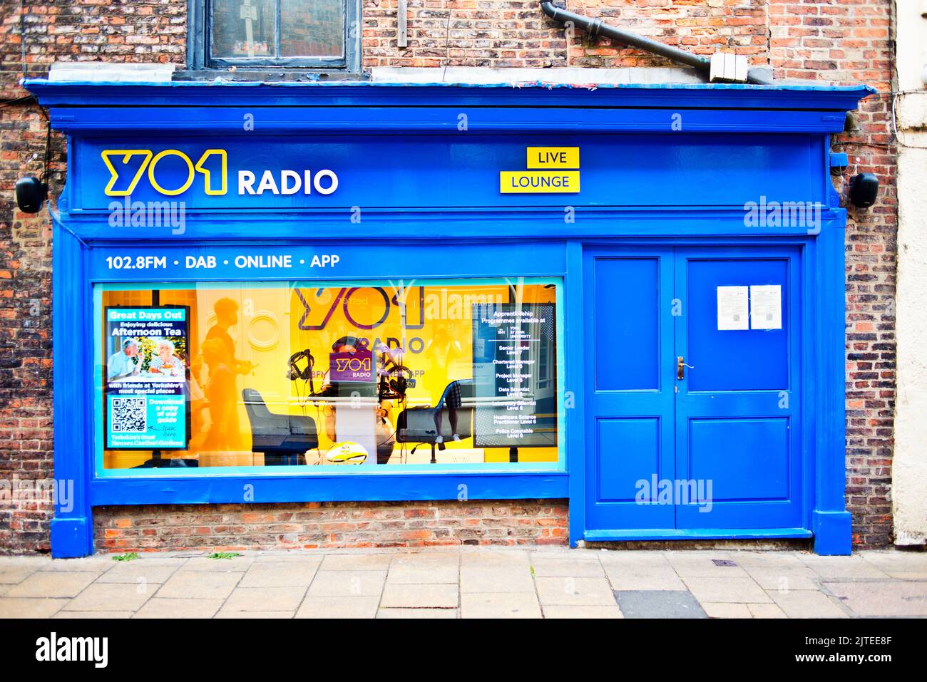 YO1 Radio, Goodramgate, York, England Stock Photo Alamy