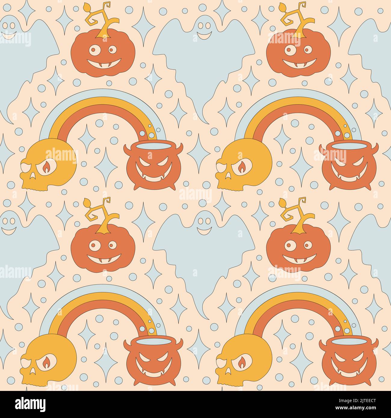 Halloween simple minimalist background with a leaf. Stock Vector