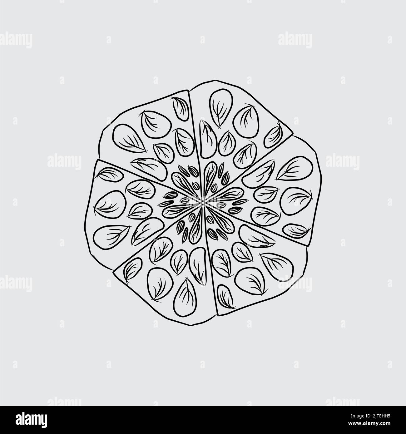 A vector illustration of beautiful line art Stock Vector Image & Art ...