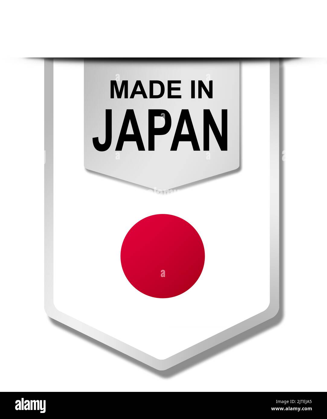 Made in Japan word on hanging banner, 3d rendering Stock Photo Alamy
