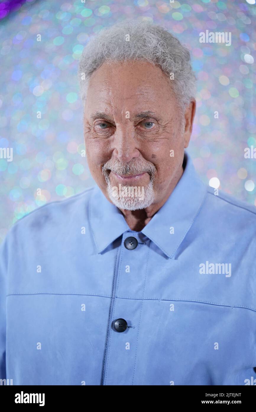 Tom Jones attending the ITV Autumn Entertainment launch at Television Centre, Wood Lane, London. Picture date: Tuesday August 30, 2022. Stock Photo