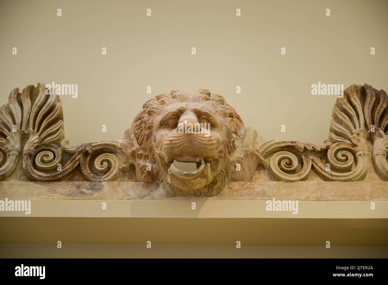 Delphi, Greece 21 May 2022 the archaeological museum of Delphi on