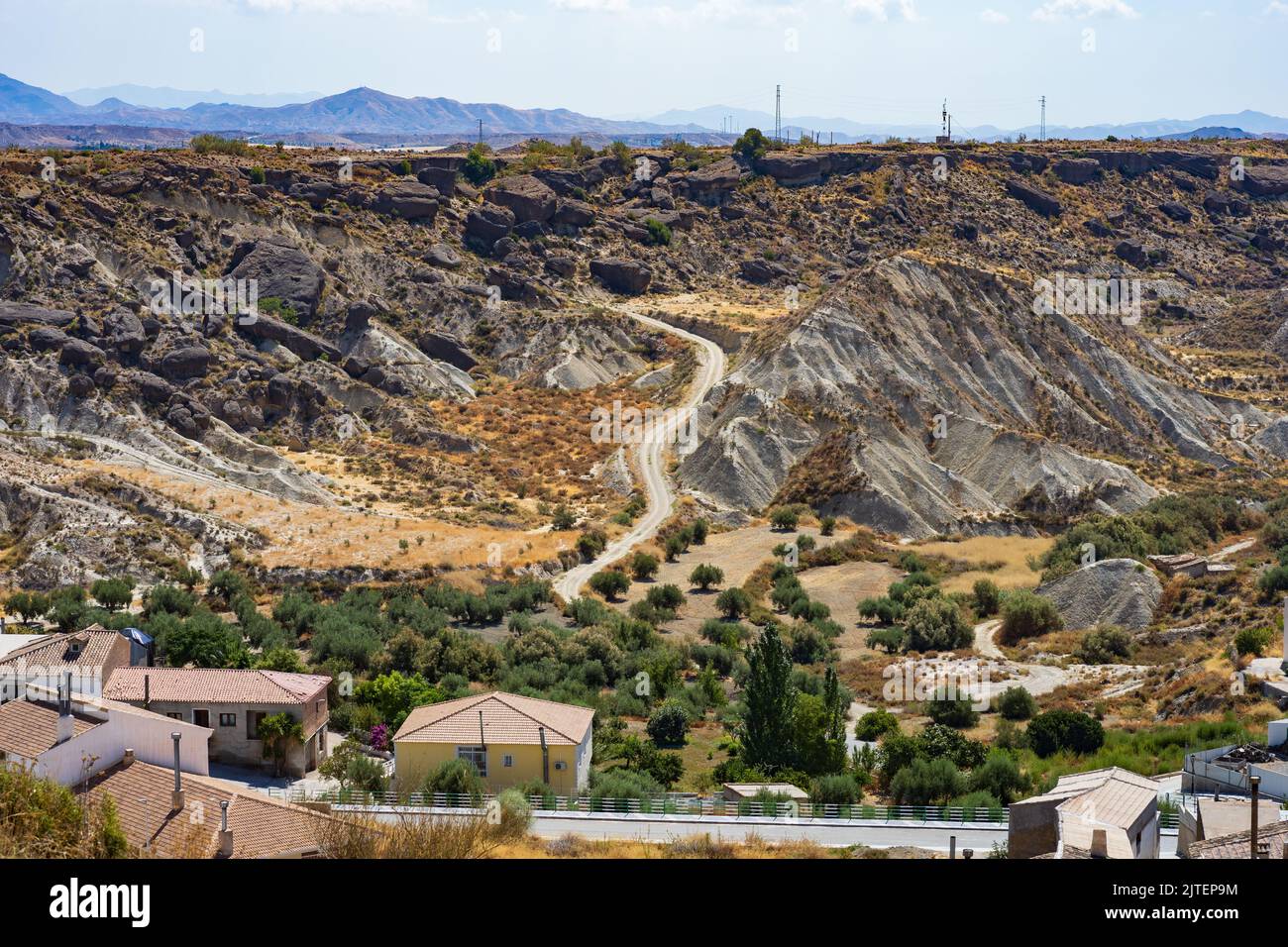 Partaloa a Small Town in the Almanzora Valley, Almeria province