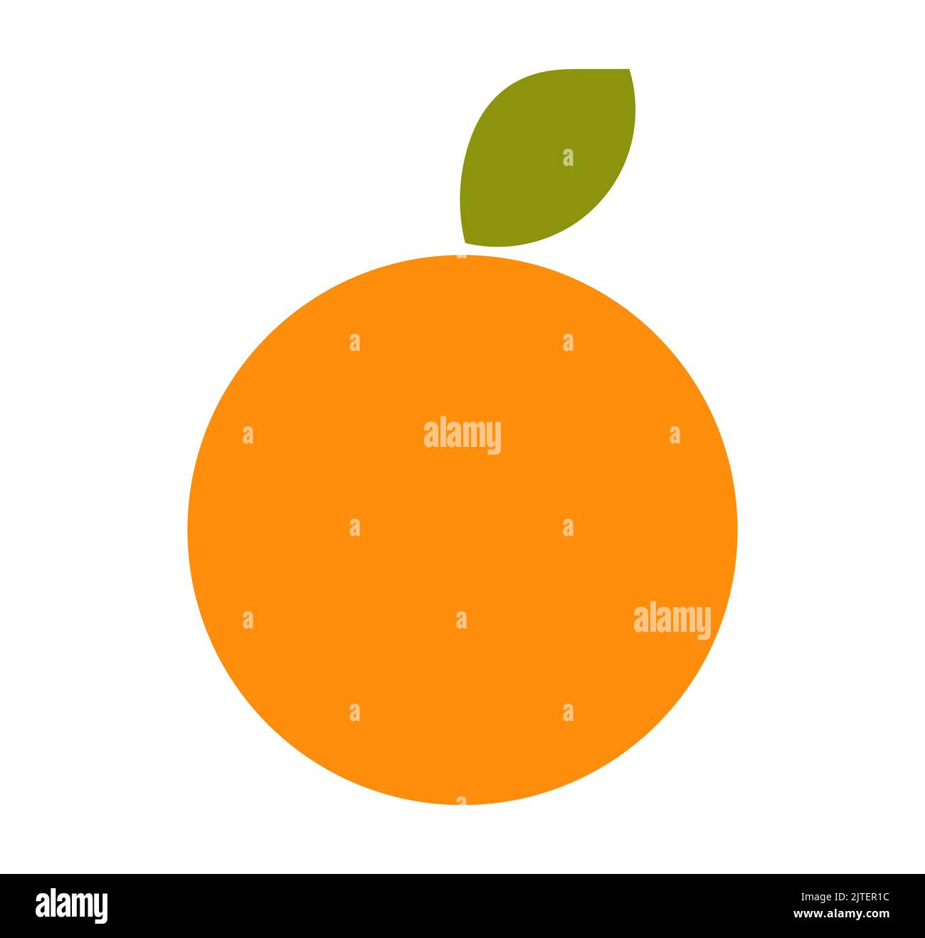 Orange fruit icon symbol. Vector illustration. Stock Vector