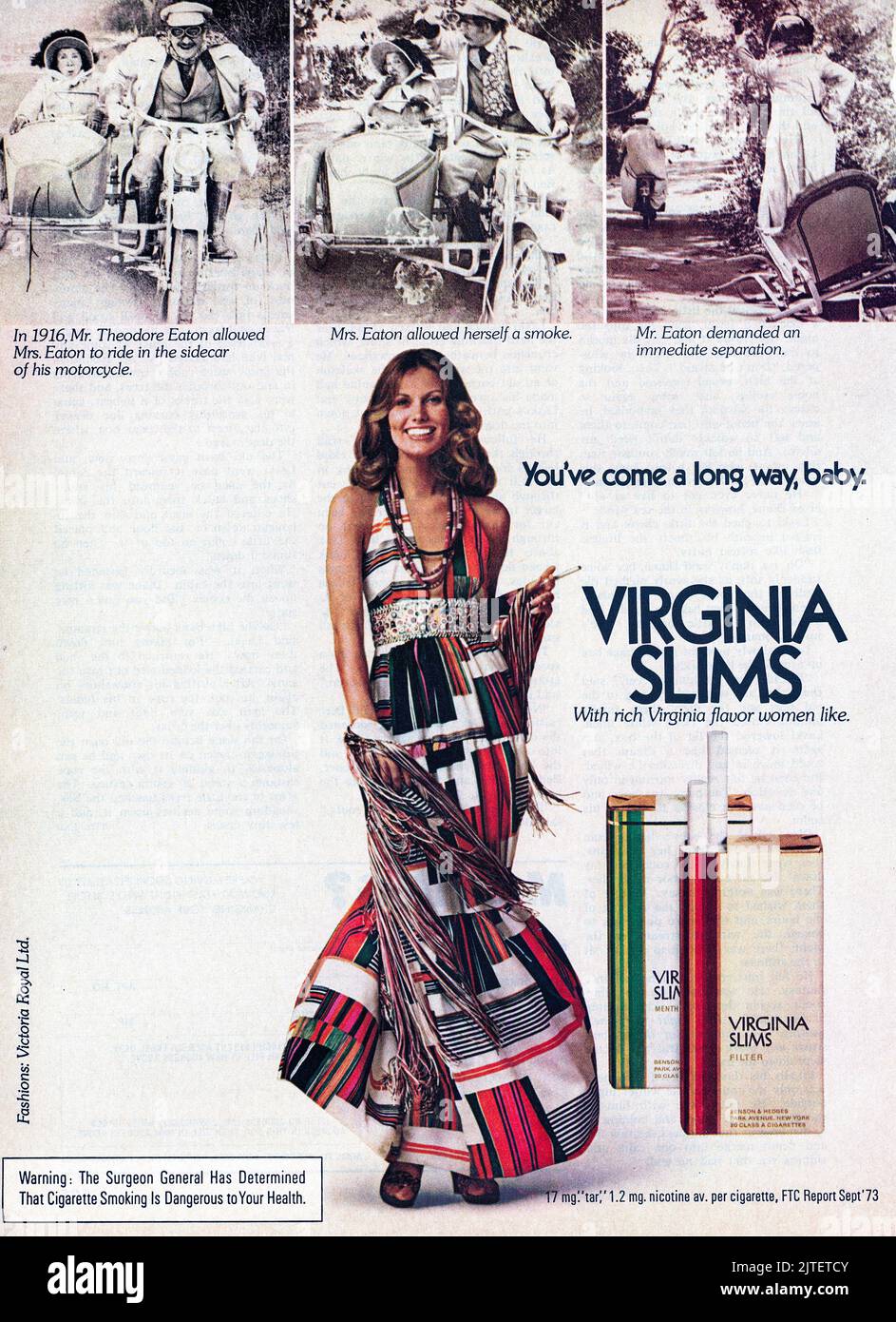 Virginia Slims Cigarette Ads