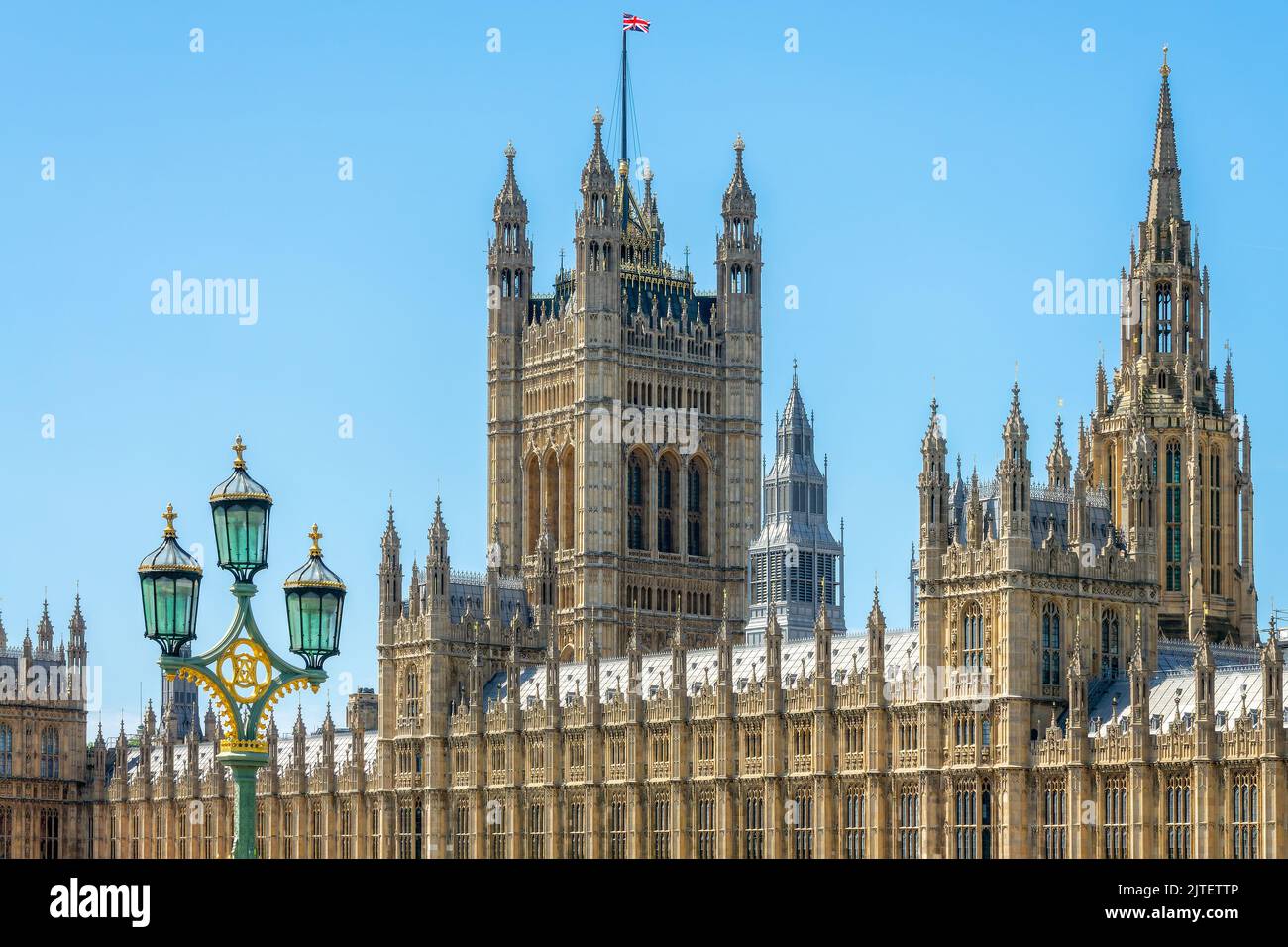 The Houses of Parliament in Westminster palace in London, UK Stock Photo