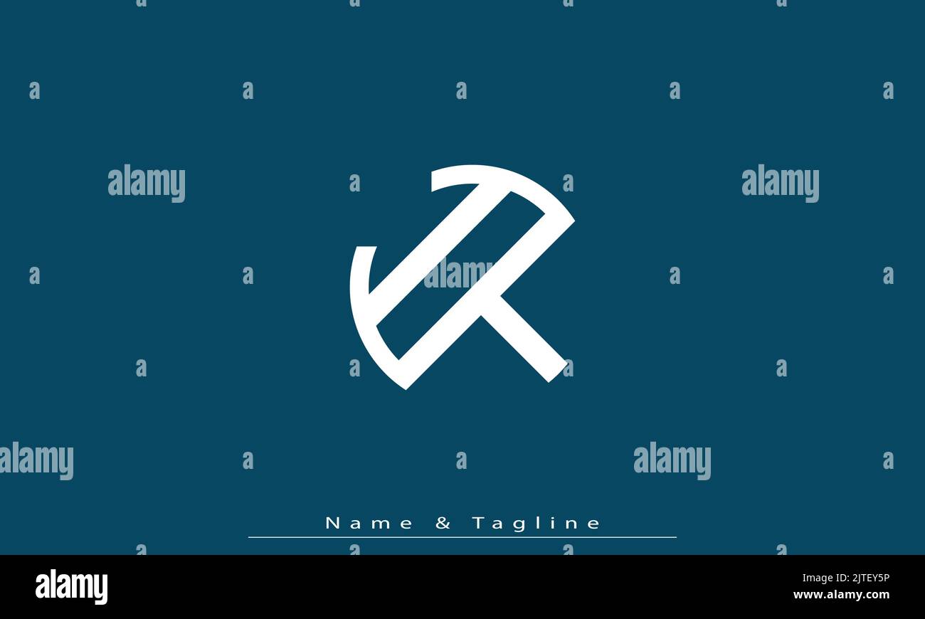 Alphabet letters Initials Monogram logo IT , TI Stock Vector
