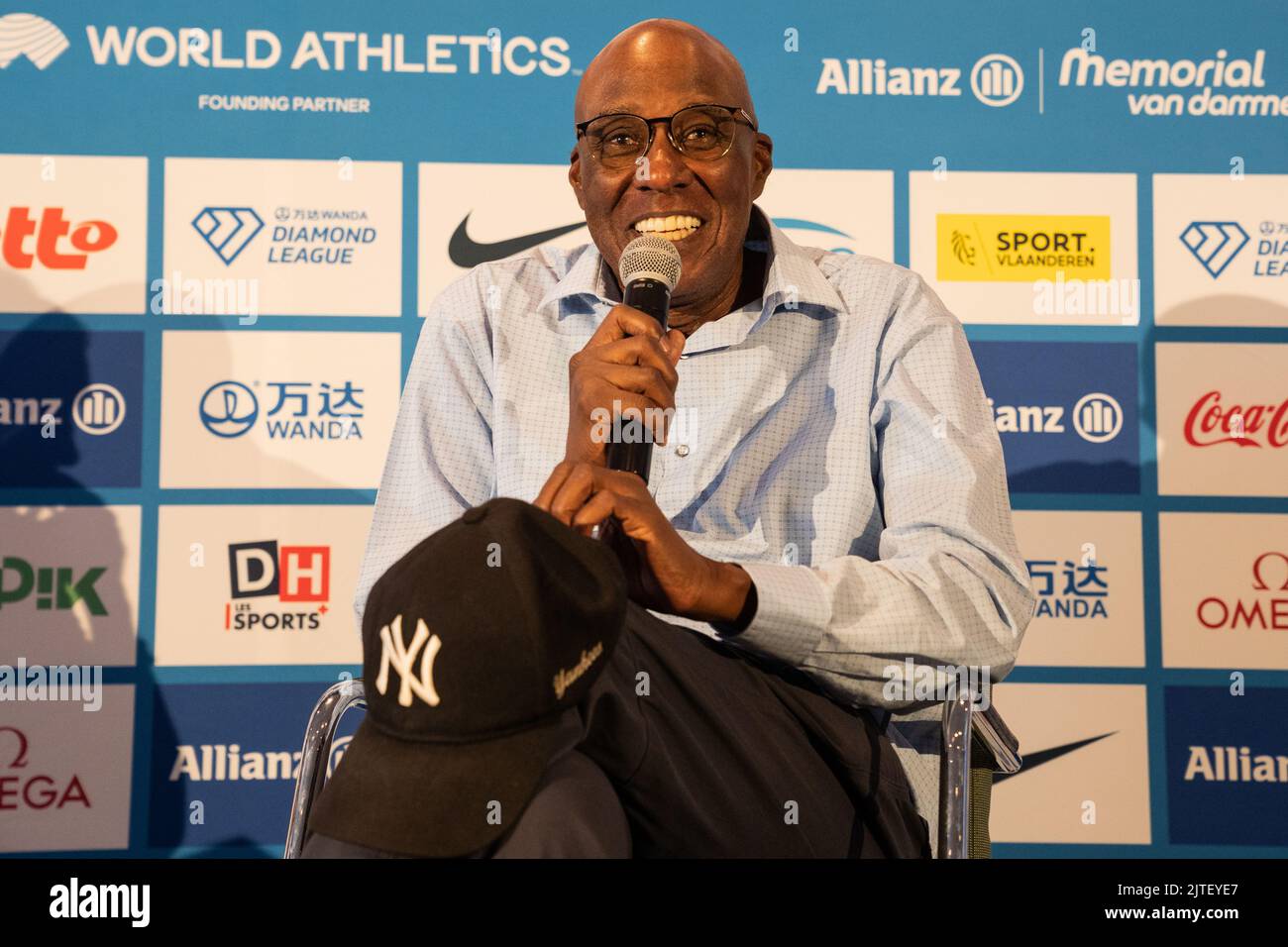 Brussels, Belgium, 30 August 2022. Coach Bob Kersee pictured during a