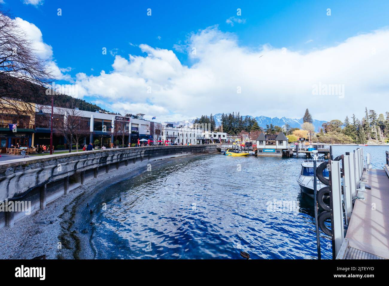 Queenstown Town Centre in New Zealand Stock Photo - Alamy
