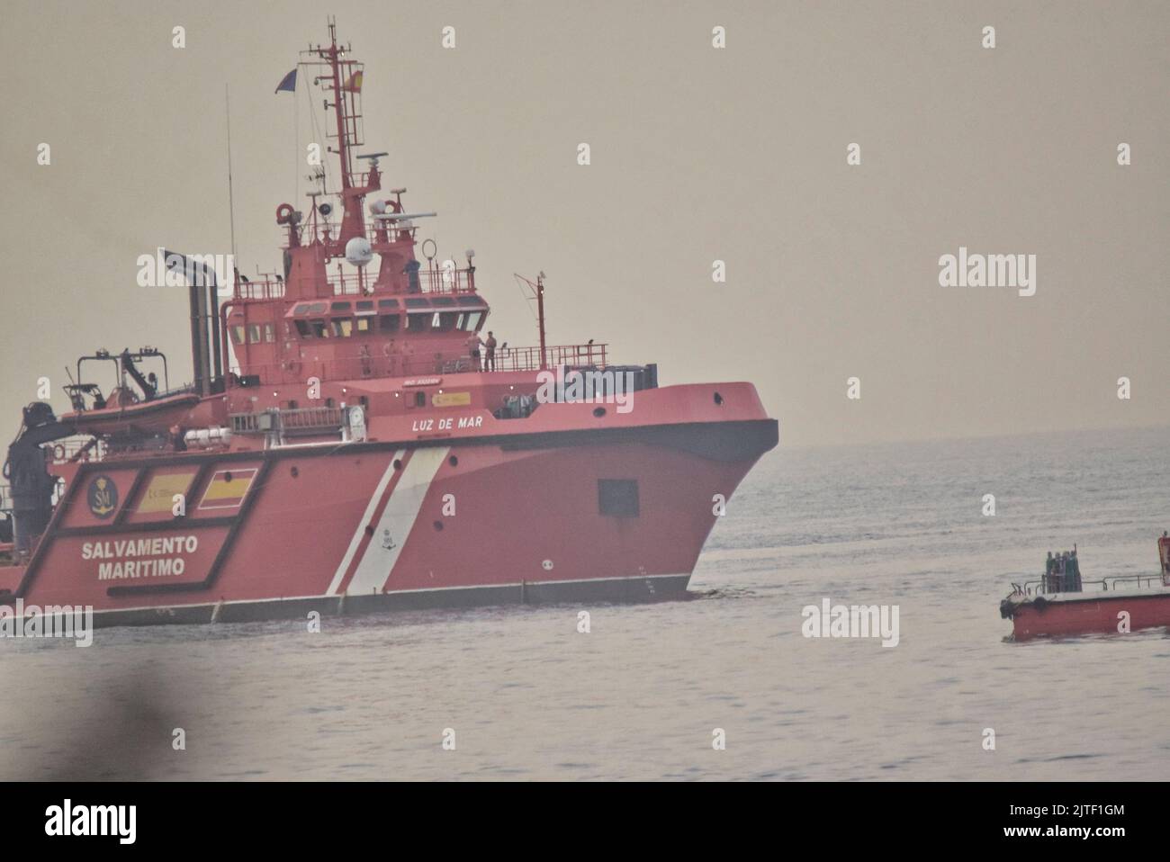 Bulk carrier sinking off eastside coastline, Gibraltar 30th August