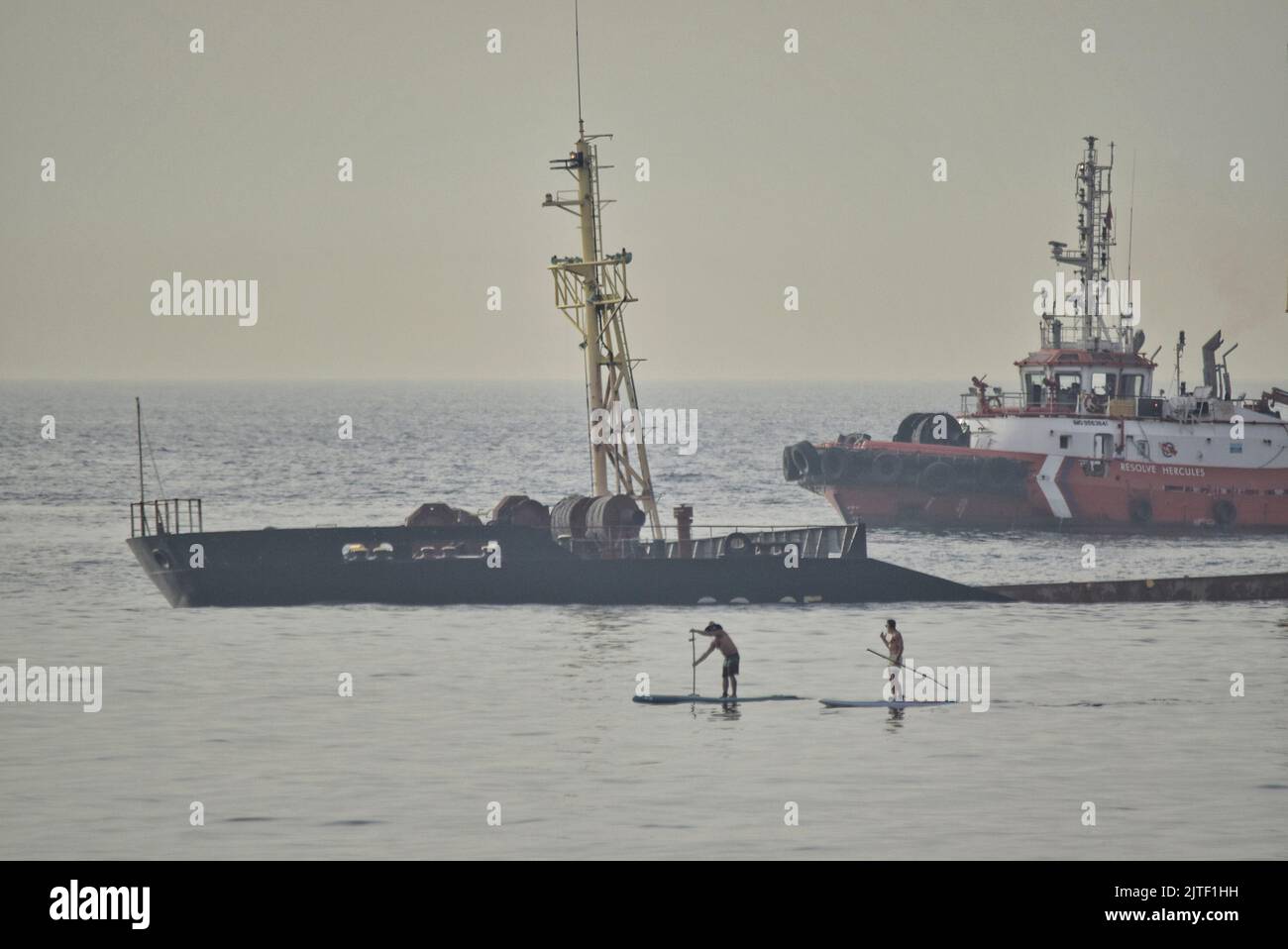 Bulk carrier sinking off eastside coastline, Gibraltar 30th August