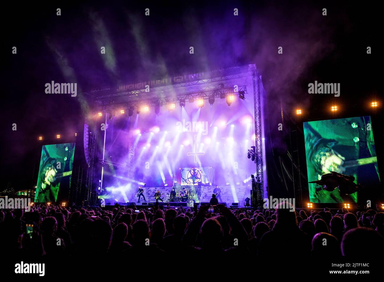 Solvesborg, Sweden. 10th, June 2022.The Danish heavy metal band Mercyful Fate performs a live concert during the Swedish music festival Sweden Rock Festival 2022 in Solvesborg. (Photo credit: Gonzales Photo - Terje Dokken). Stock Photo