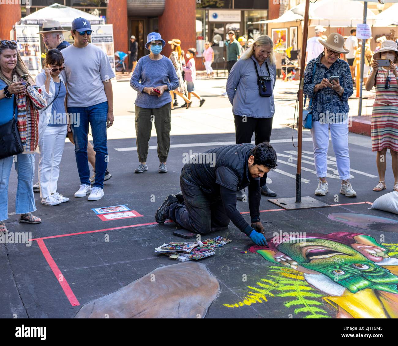 Italian Street Art at the Palo Alto Festival of the Arts Stock Photo