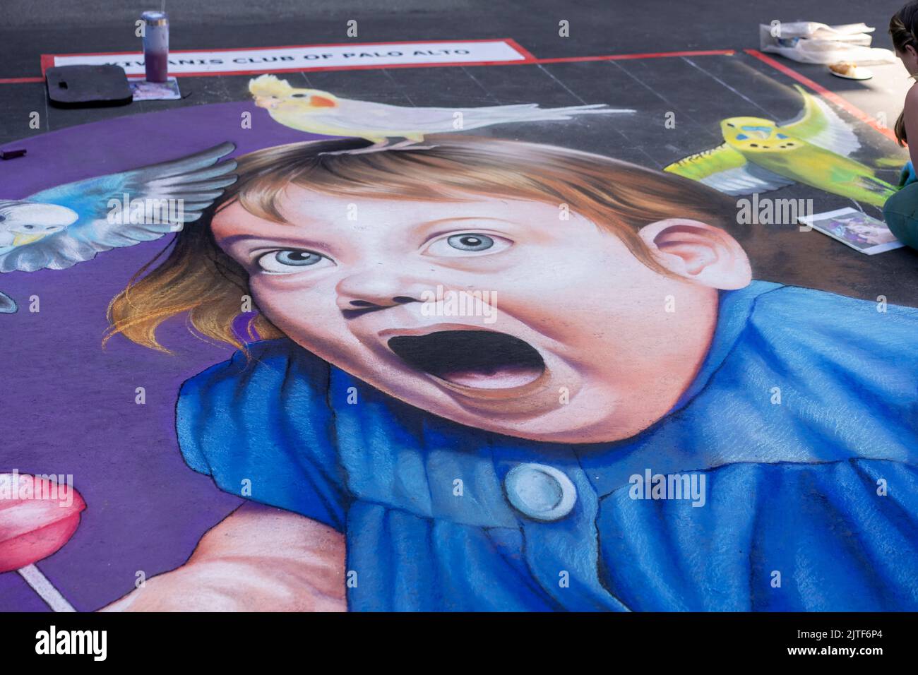 Italian Street Art at the Palo Alto Festival of the Arts Stock Photo