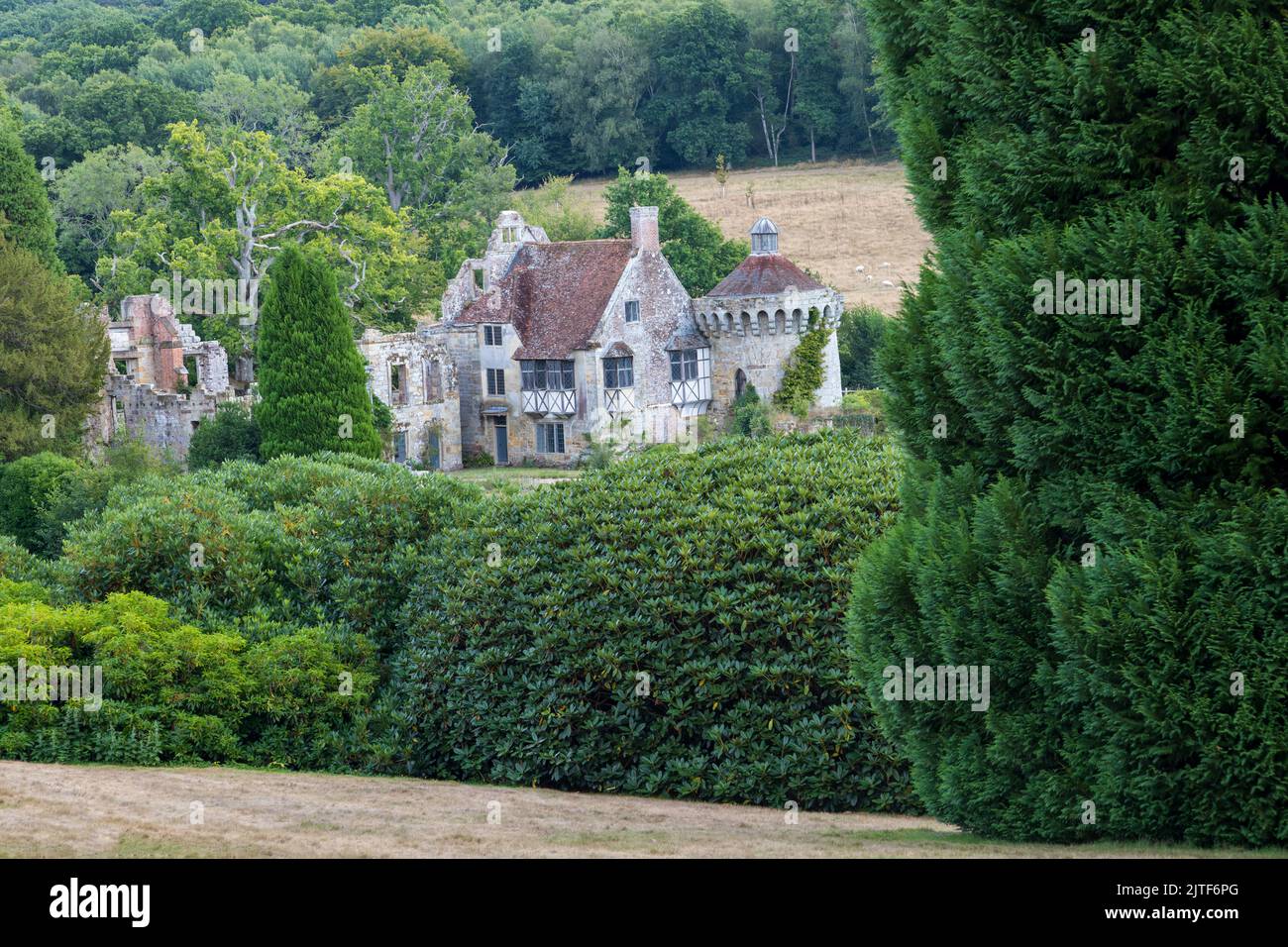 Scotney Castle and gardens, Kent. Managed by the National Trust Stock Photo