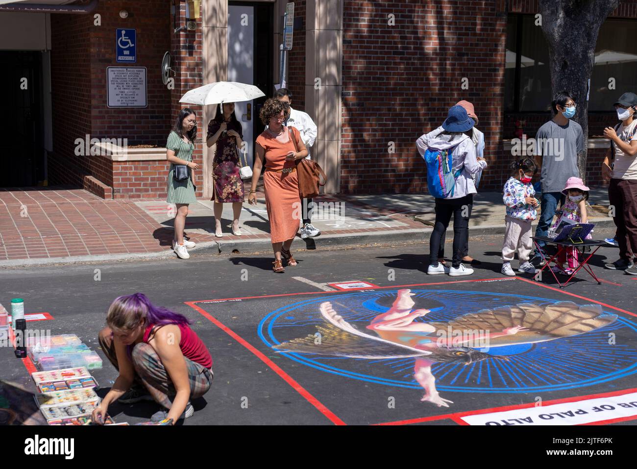 Italian Street Art at the Palo Alto Festival of the Arts Stock Photo