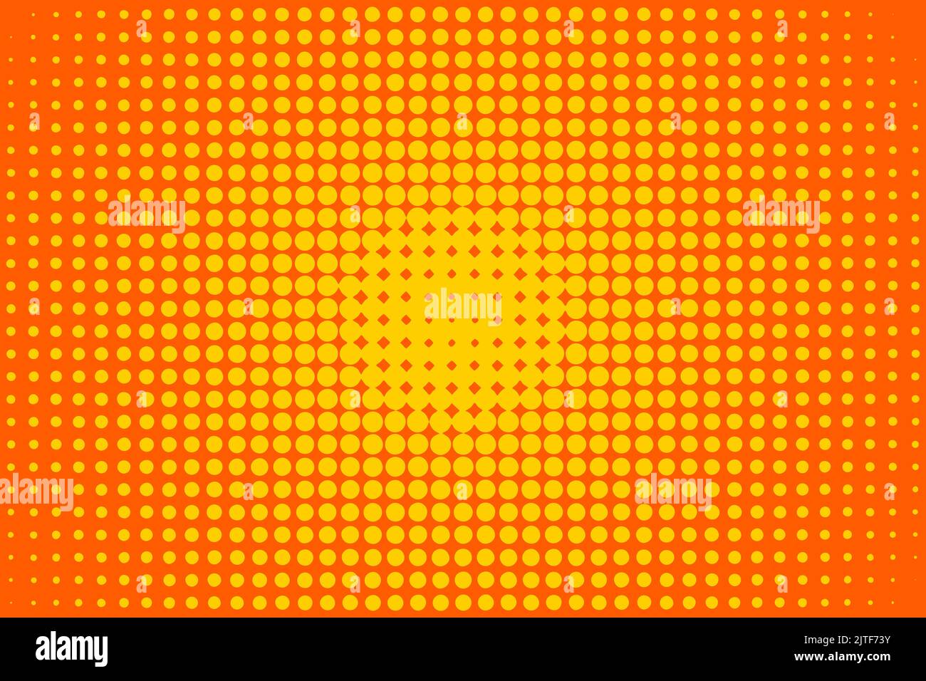 Orange Abstract halftone pattern background. Flat vector illustration