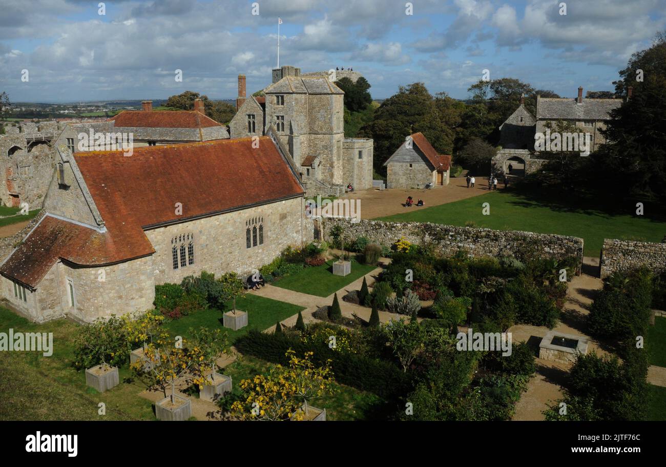 BEATRICE'S GARDEN AND ST. NICHOLAS'S CHAPEL AT CARISBROOKE CASTLE ON ...