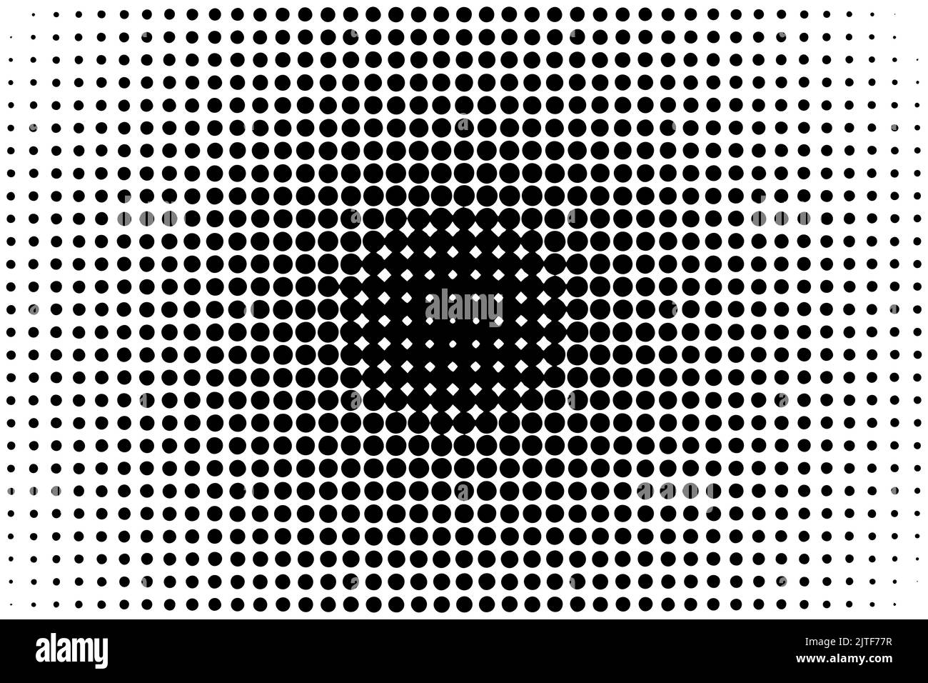 Abstract halftone pattern background. Black and white. Flat vector illustration Stock Vector