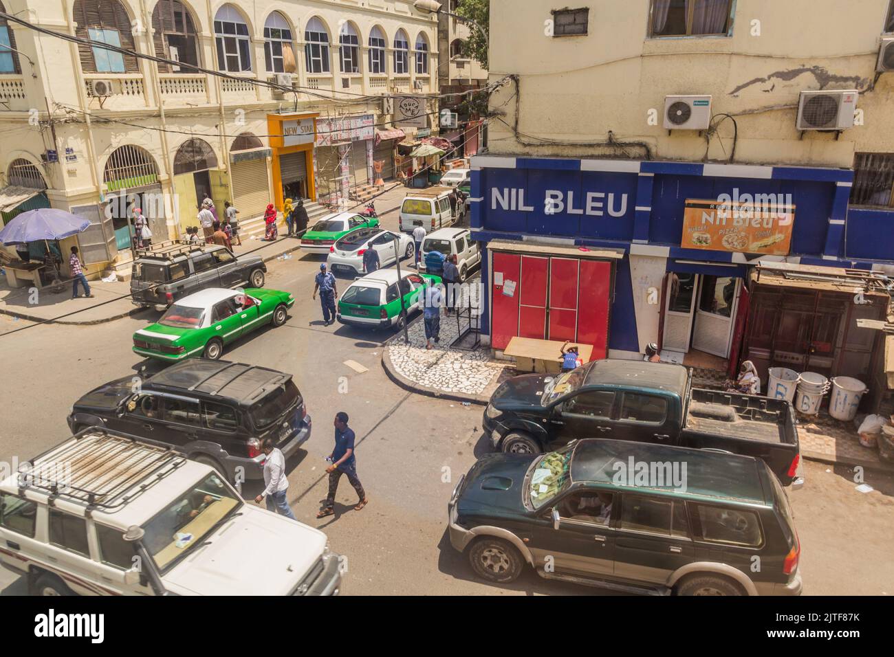 DJIBOUTI, DJIBOUTI - APRIL 18, 2019: View of streets in the European ...