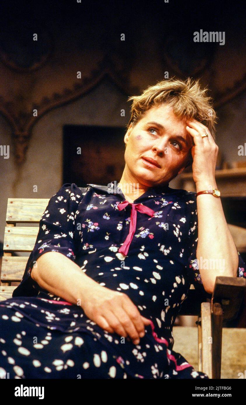Sinead Cusack (Alice) in ARISTOCRATS by Brian Friel at the Hampstead Theatre, London NW3  02/06/1988  set design: Gordon Stewart & Andrew Wood  costumes: Sheelagh Killeen  lighting: Paul Denby  director: Robin Lefevre Stock Photo