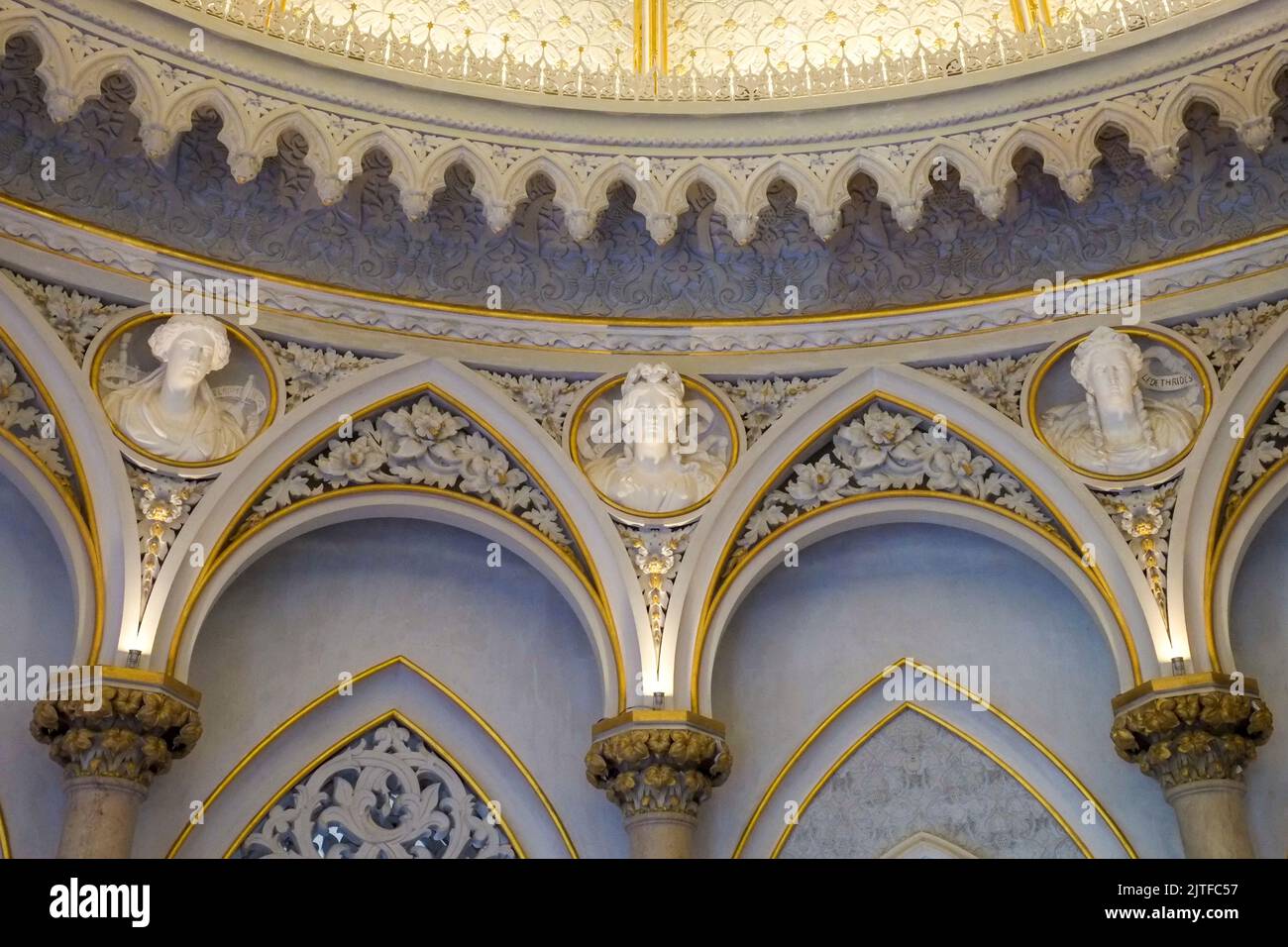 Sintra, Portugal. Europe  Monseratte Palace interior Stock Photo