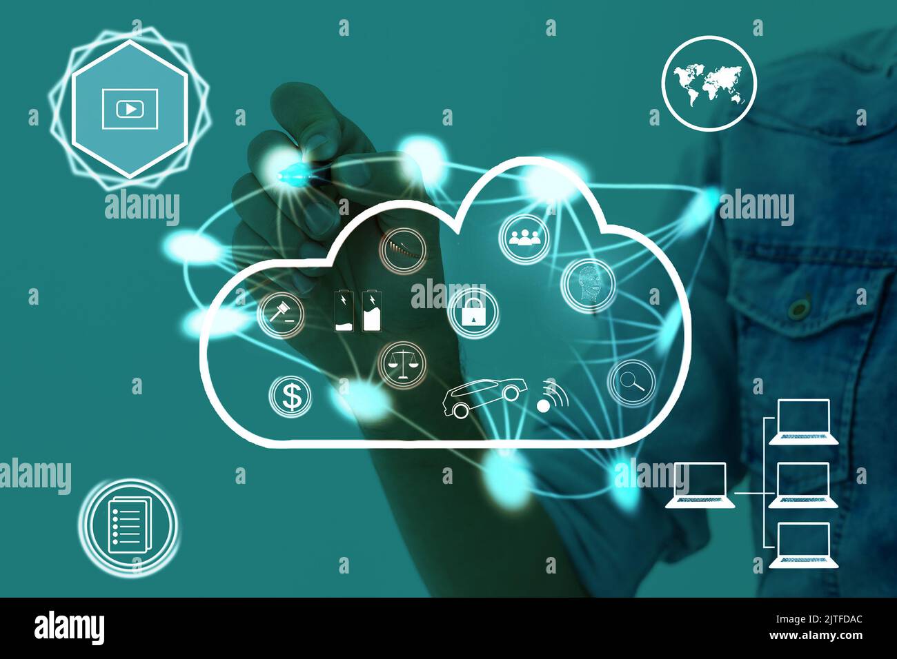 cloud technology and networking concept Stock Photo - Alamy
