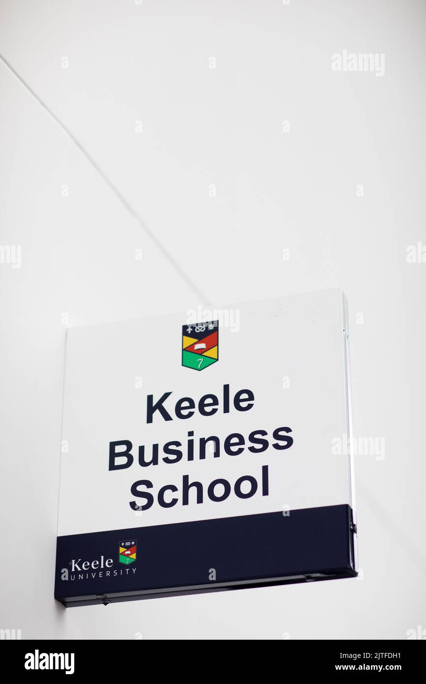 Keele Business School, Keele University, Staffordshire Stock Photo