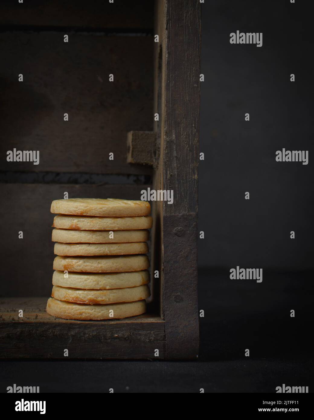 Sable Breton biscuits or stacked french butter cookies Stock Photo Alamy