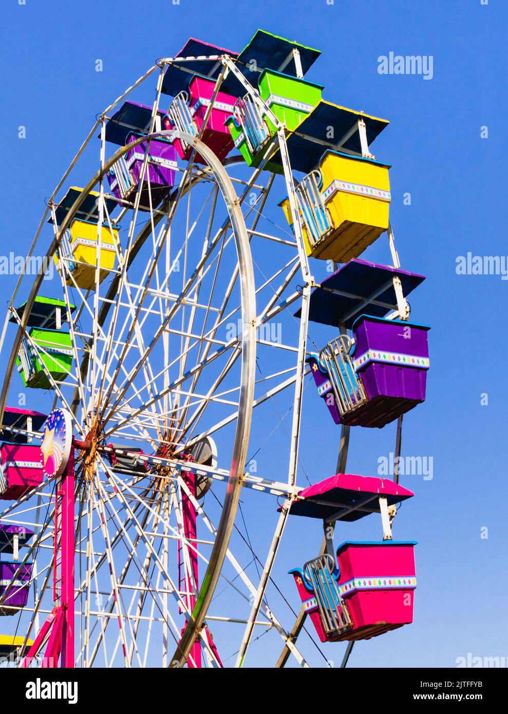 Ferris wheel and blue sky Stock Photo