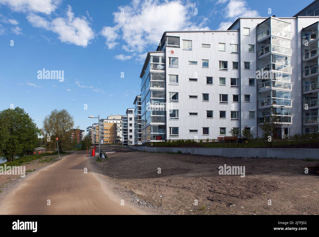 UMEA, SWEDEN ON JUNE 02, 2016. View of buildings, and apartments from