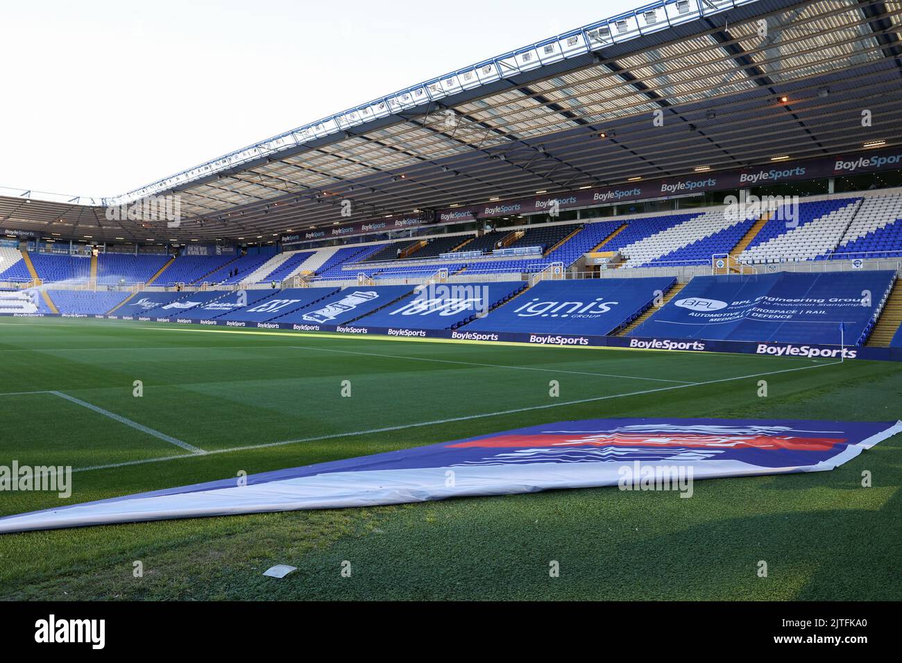 Birmingham, UK. 30th Aug, 2022. A general view of St Andrews, home to Birmingham City Football Club in Birmingham, United Kingdom on 8/30/2022. (Photo by Simon Bissett/News Images/Sipa USA) Credit: Sipa USA/Alamy Live News Stock Photo