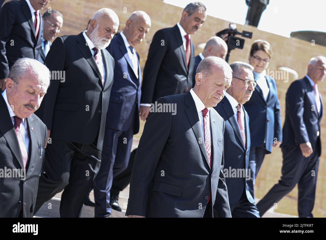 President of the Republic of Turkey Recep Tayyip Erdogan and his ...