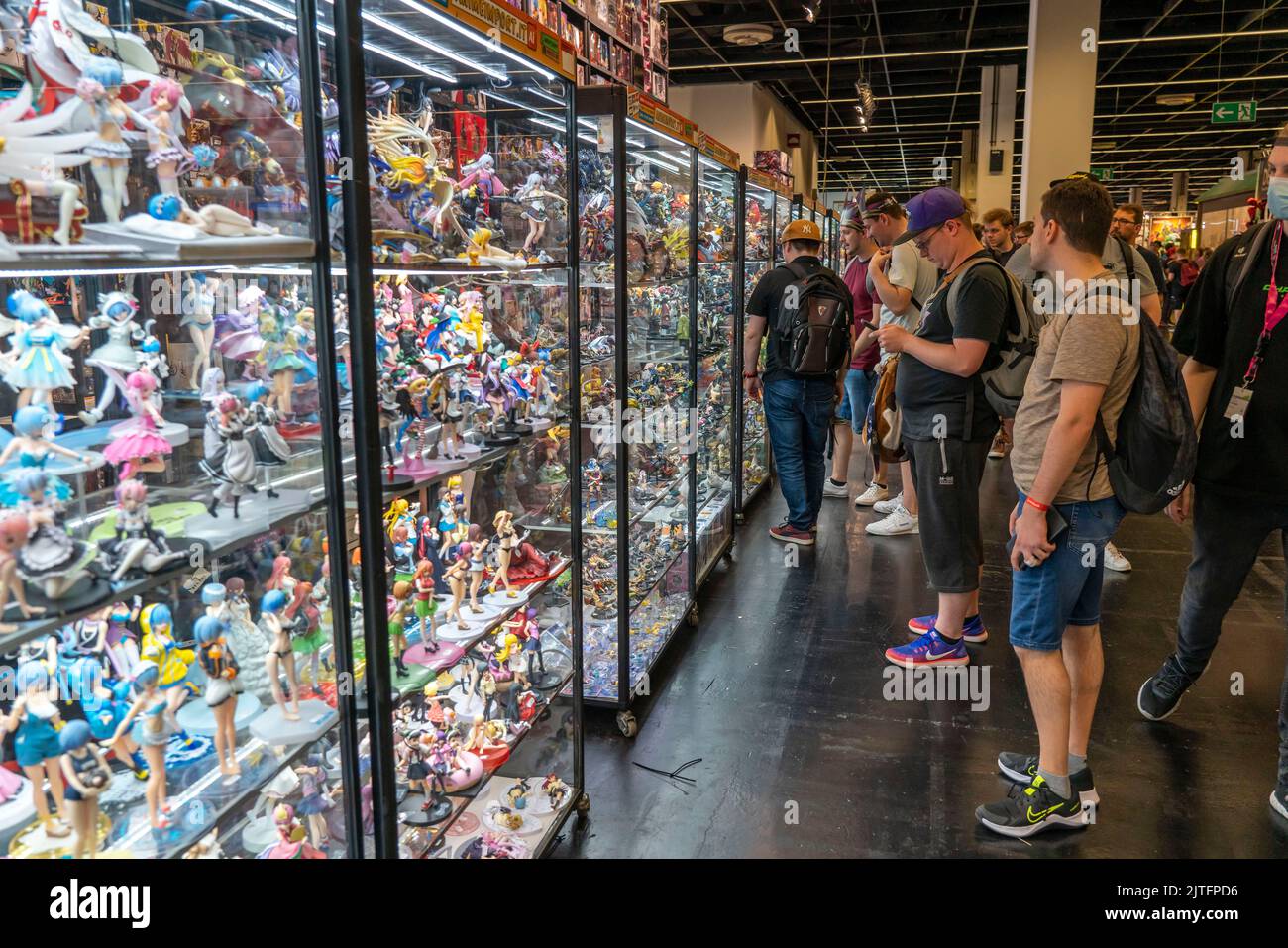 the world's largest trade fair for video and computer games, sales stands for video