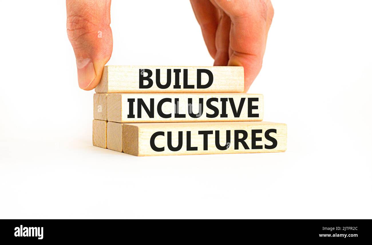 Build inclusive cultures symbol. Concept words Build inclusive cultures