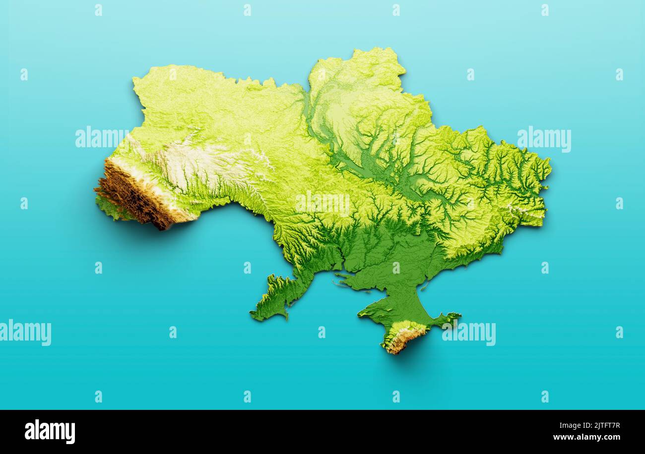 A 3D illustration of a map soil land geology cross-section Stock Photo ...