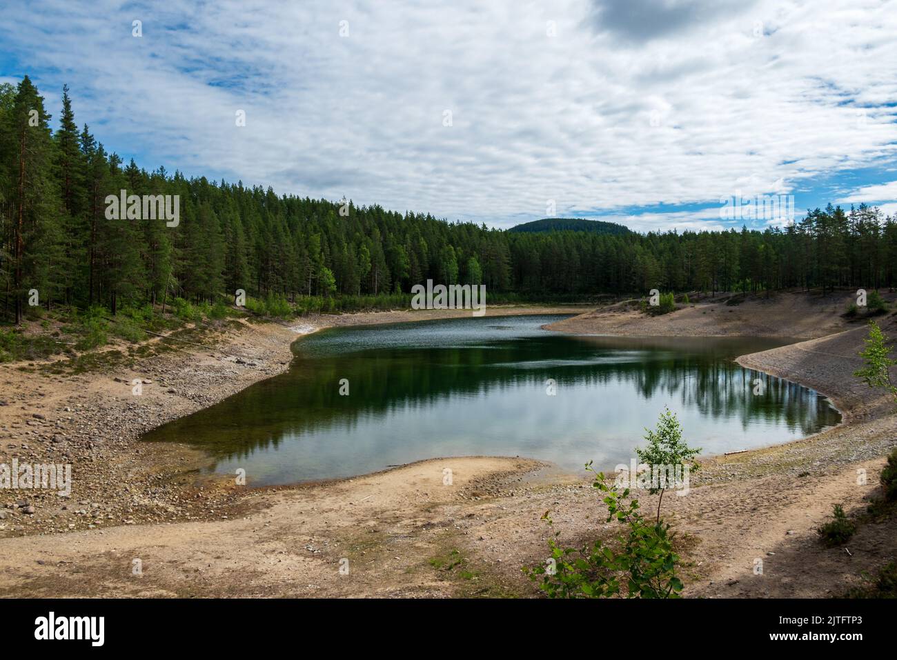 No inflow or outflow, only groundwater determines the level of this ...