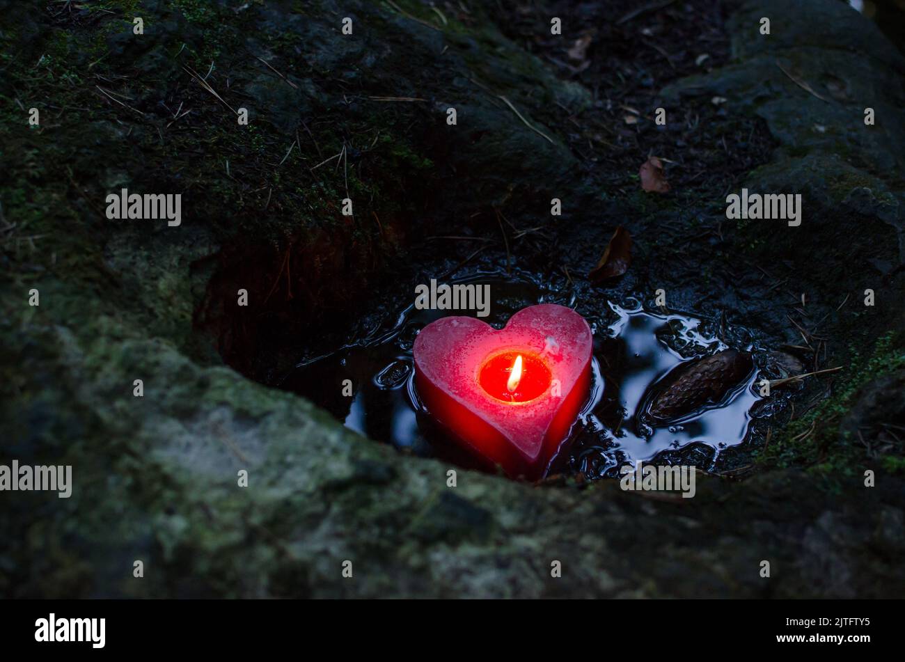 Water puddle in heart shape hi-res stock photography and images - Alamy