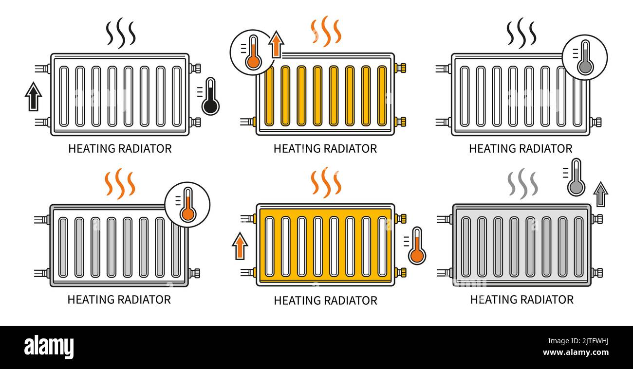 Heating radiator battery, home wall heater, central heat system, oil