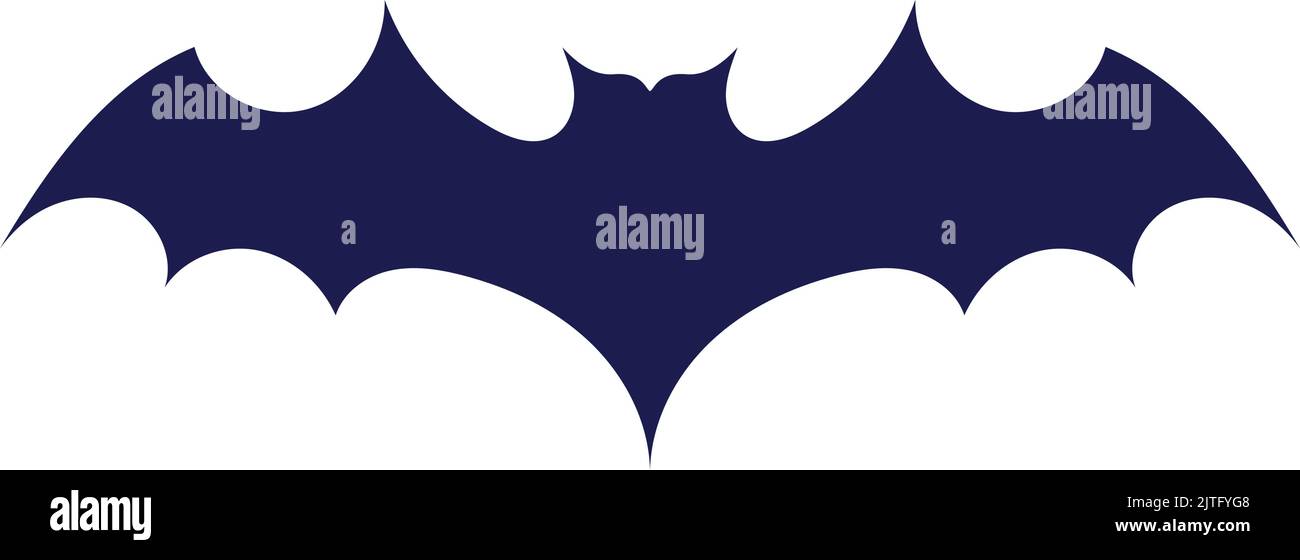 halloween black bat silhouette Stock Vector Image & Art - Alamy