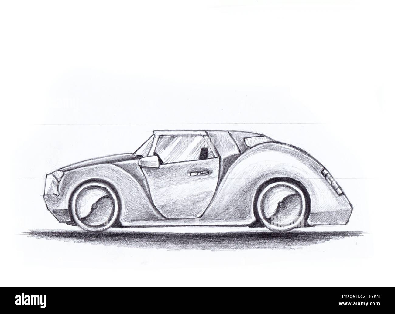 Concept car, sketch Stock Photo - Alamy