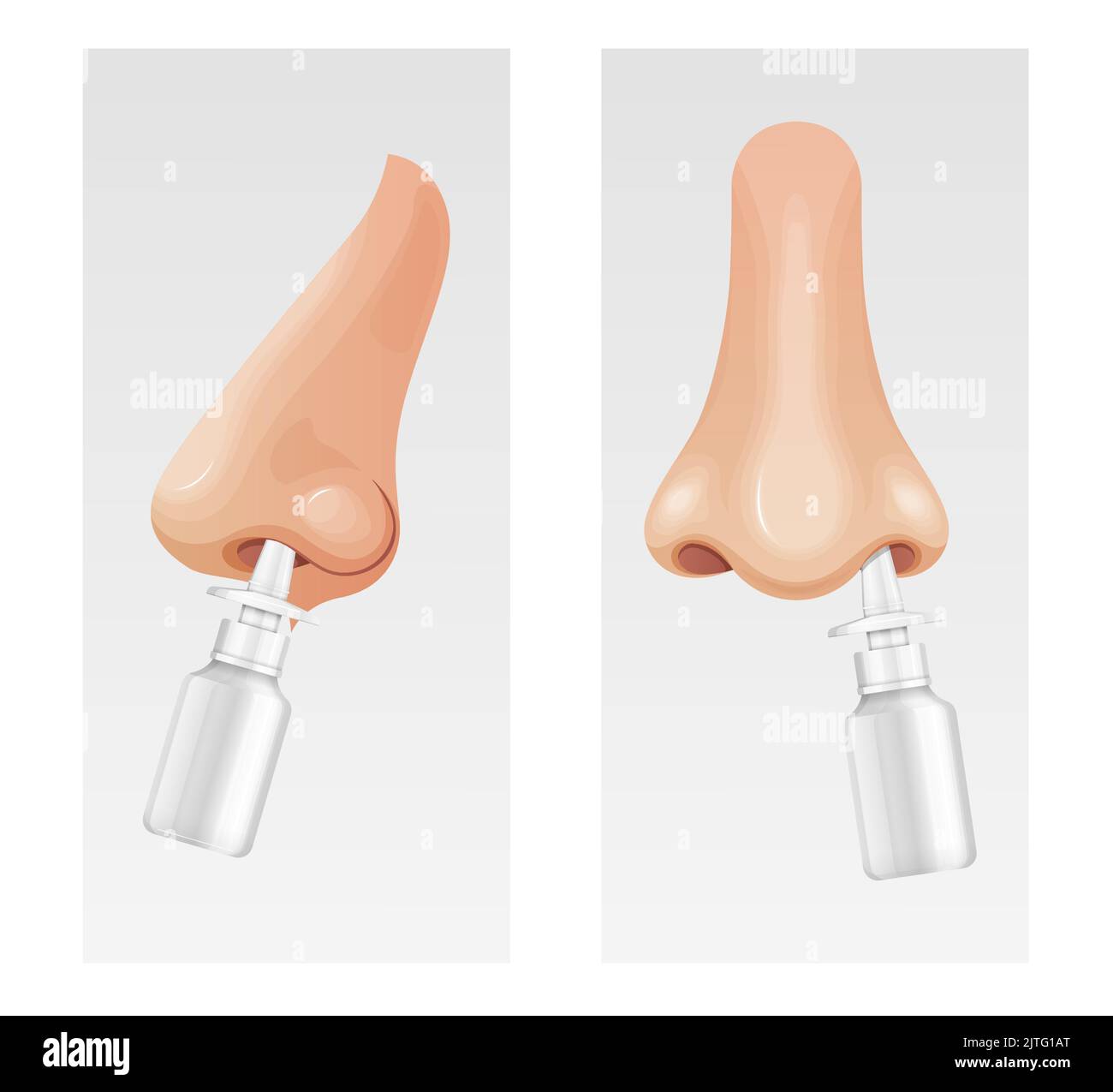 Human Nose - Nasal Spray - Stock Illustration as EPS 10 File Stock ...