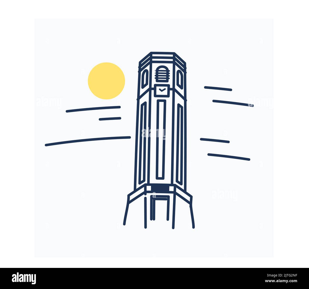 Indian historical clock tower Cut Out Stock Images & Pictures Alamy